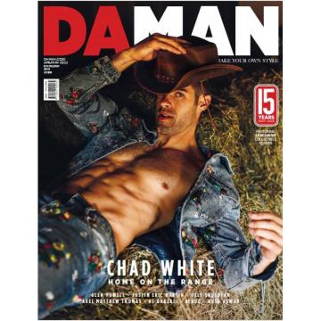 高端男模男士时尚刊da man 2022年4月CHAD WHITE