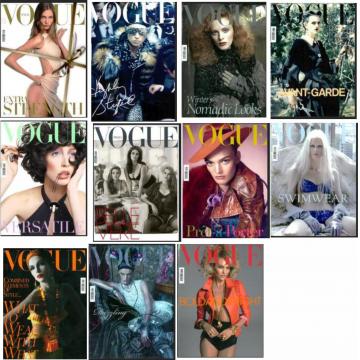 高端时尚摄影设计素材意大利VOGUE 2011年全年11期打包