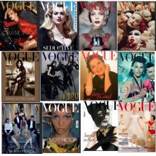 高端时尚摄影设计素材意大利VOGUE 2012年全年12期打包