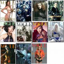 高端时尚摄影设计素材意大利VOGUE 2011年全年11期打包