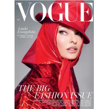 高端时尚刊英国VOGUE 2022年9月传奇超模LINDA