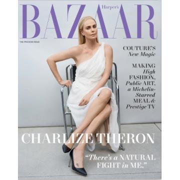 高端时尚刊美国Harper_s_Bazaar 2022年10月塞隆