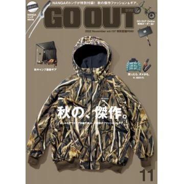 高端男士户外时尚刊日本GO OUT 2022年11月