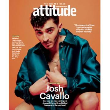 高端高端男模时尚刊英国attitude 2022年11月josh cavallo