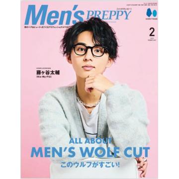 高端男士发型设计刊日本Mens_Preppy 2023年2月