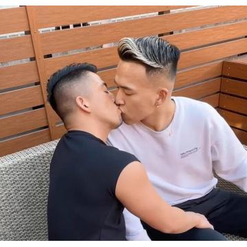 高端男模写真素材五十岚HIROYA约会超帅挑染男模HUOO（双人视频）