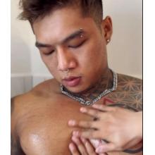 高端男模写真素材纹身肌肉猛男Pinky Nguyen之Oil1上油按摩（视频二部）