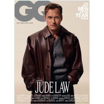 高端男士时尚刊英国GQ 2024年12月Jude law