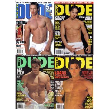 写真素材欧美肌肉男模男优经典杂志Dude 1997-2003年25期汇总（全J杂志PDF）