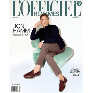 高端男士时尚刊美国LOfficiel_hommes 2025年4月JON HAMM